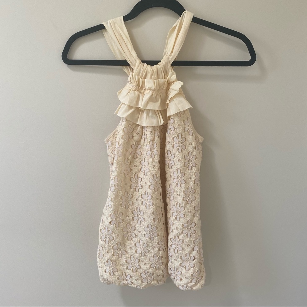 Ella Moss (Nordstrom) Cream and White Lace Tank